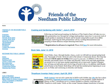 Tablet Screenshot of friendsneedhamlibrary.org